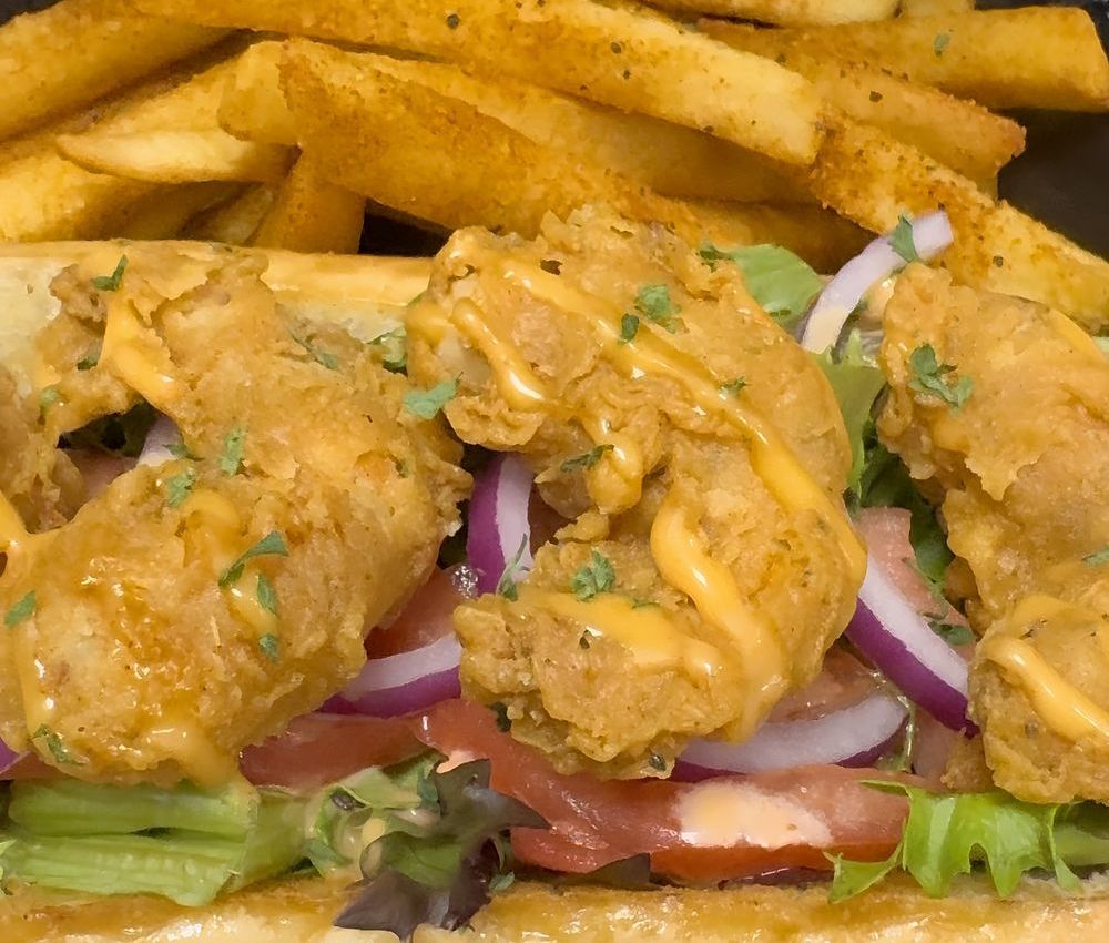 Konjac Shrimp Po-Boy